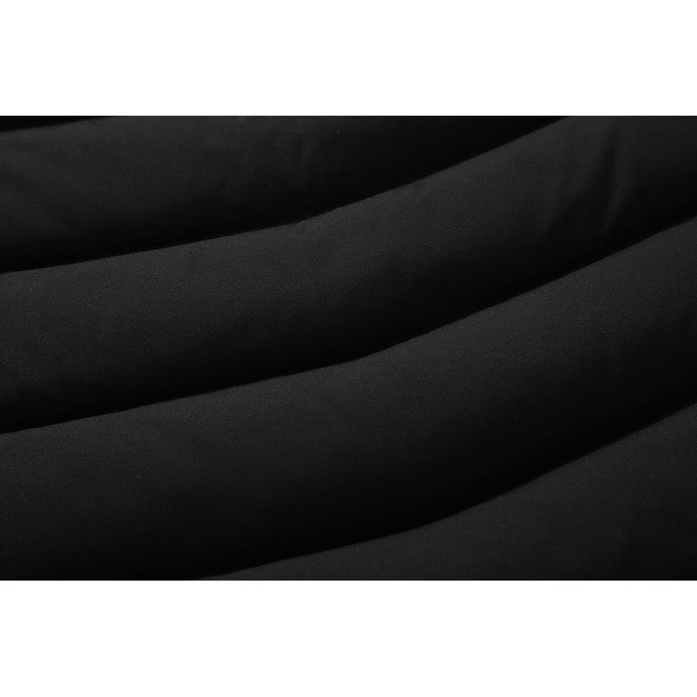 Men Winter Thick Solid Color Cotton Waistcoat Sleeveless Duck Down Jacket Size L - Army Green