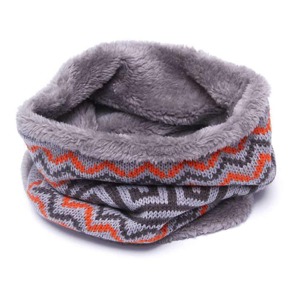 S03 Men Winter Casual Multicolor Wool Knitting Fleece Scarf Neck Warmer - Color 2