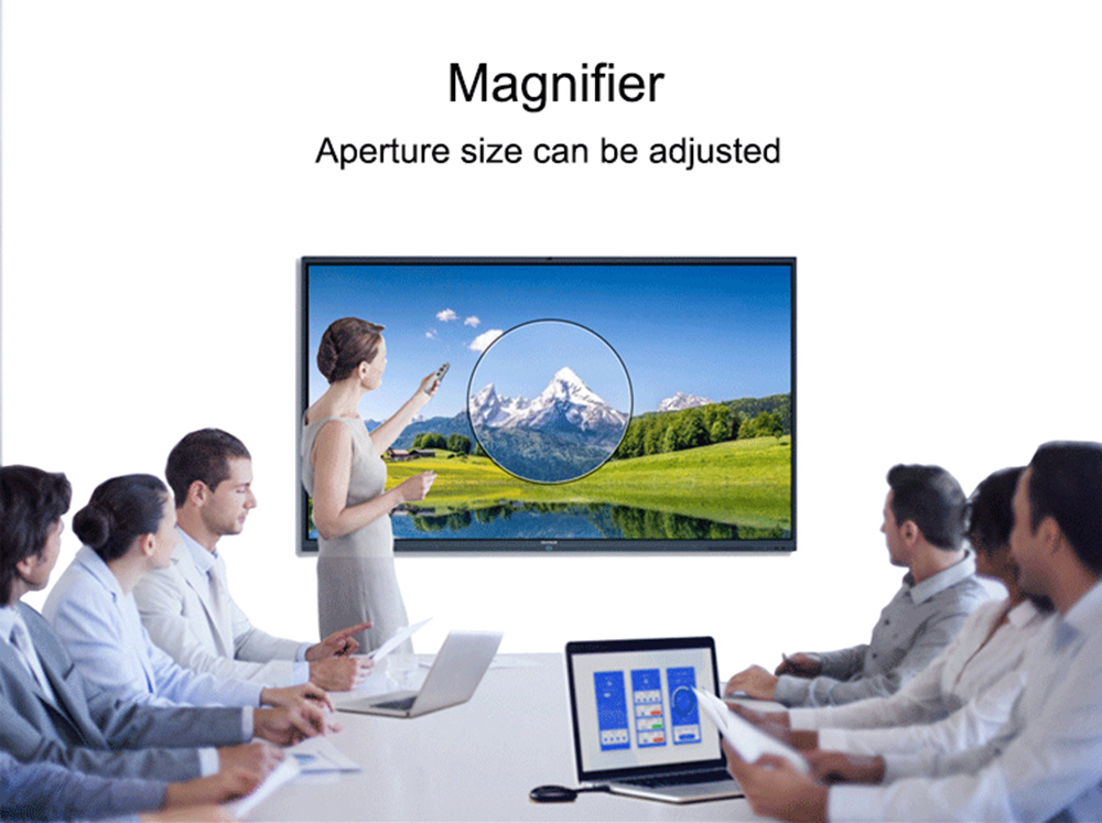 H100 Digital Laser Presenter 2.4G Wireless with Air Mouse Spotlight TF Card PPT Pointer - Sliver