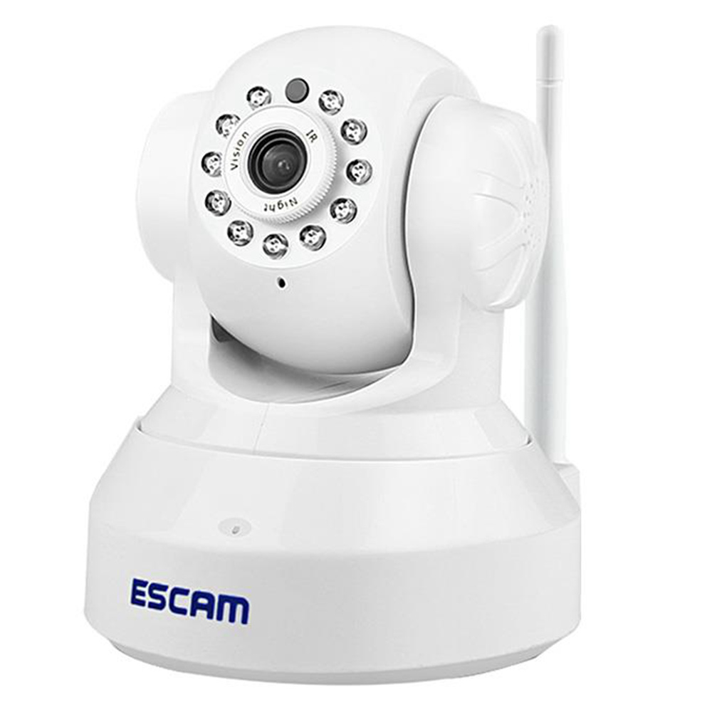 ESCAM QF001 WiFi 720P Smart Wireless Webcam Security Camera - White