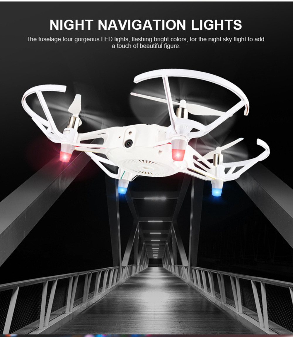 XY-021 WiFi FPV RC Drone with HD Camera Automatic Obstacle Avoidance Altitude Hold Mode RTF - Gold