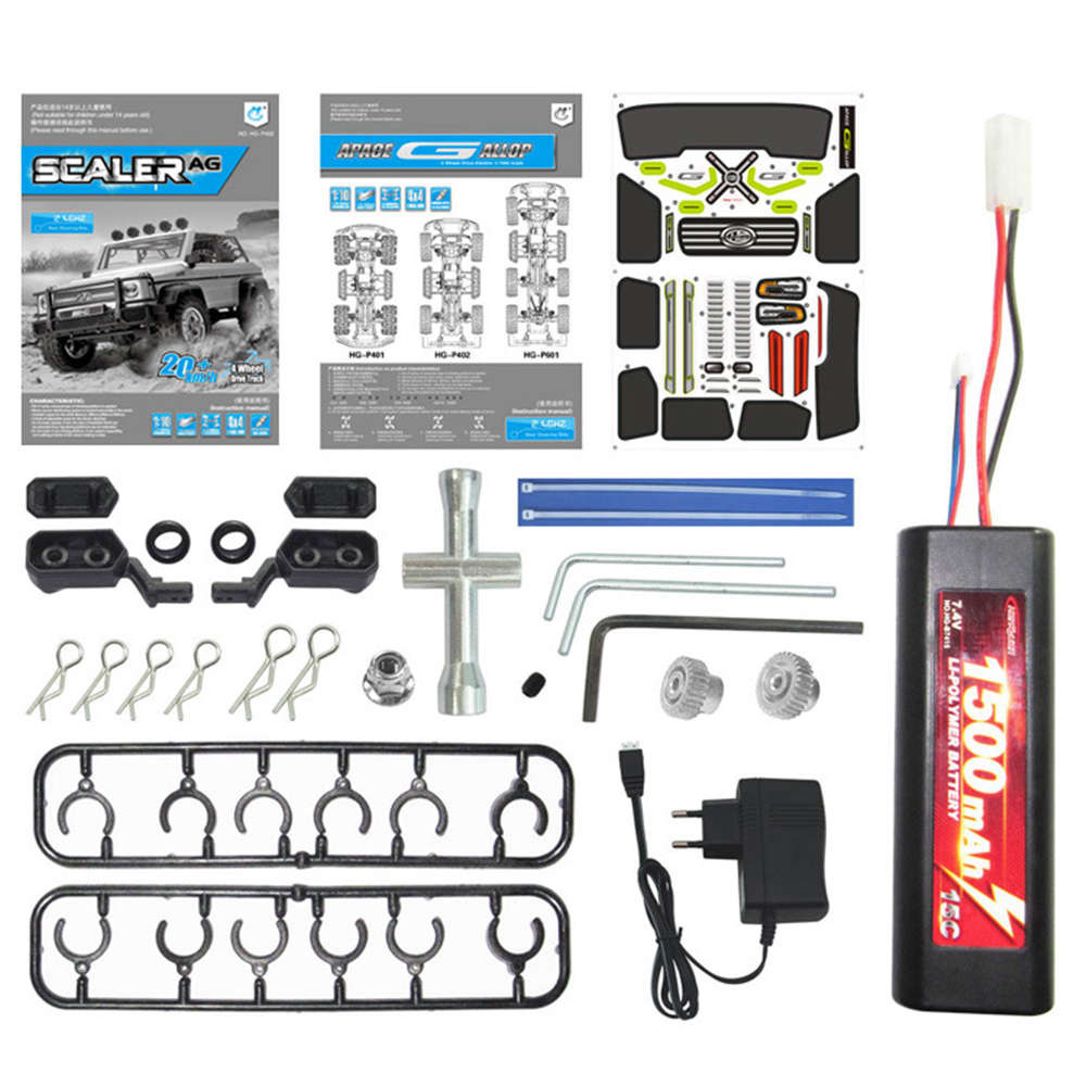 HG HG-P402 2.4G 1:10 4WD Convertible Off-road Climbing RC Car RTR
