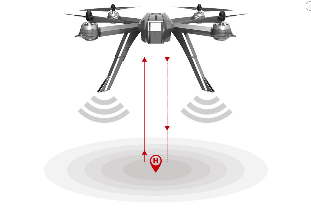 MJX Bugs 3 Pro B3Pro GPS 5G WiFi FPV Brushless RC Drone with C6000 1080P Camera Follow Me Mode RTF - Two Battery