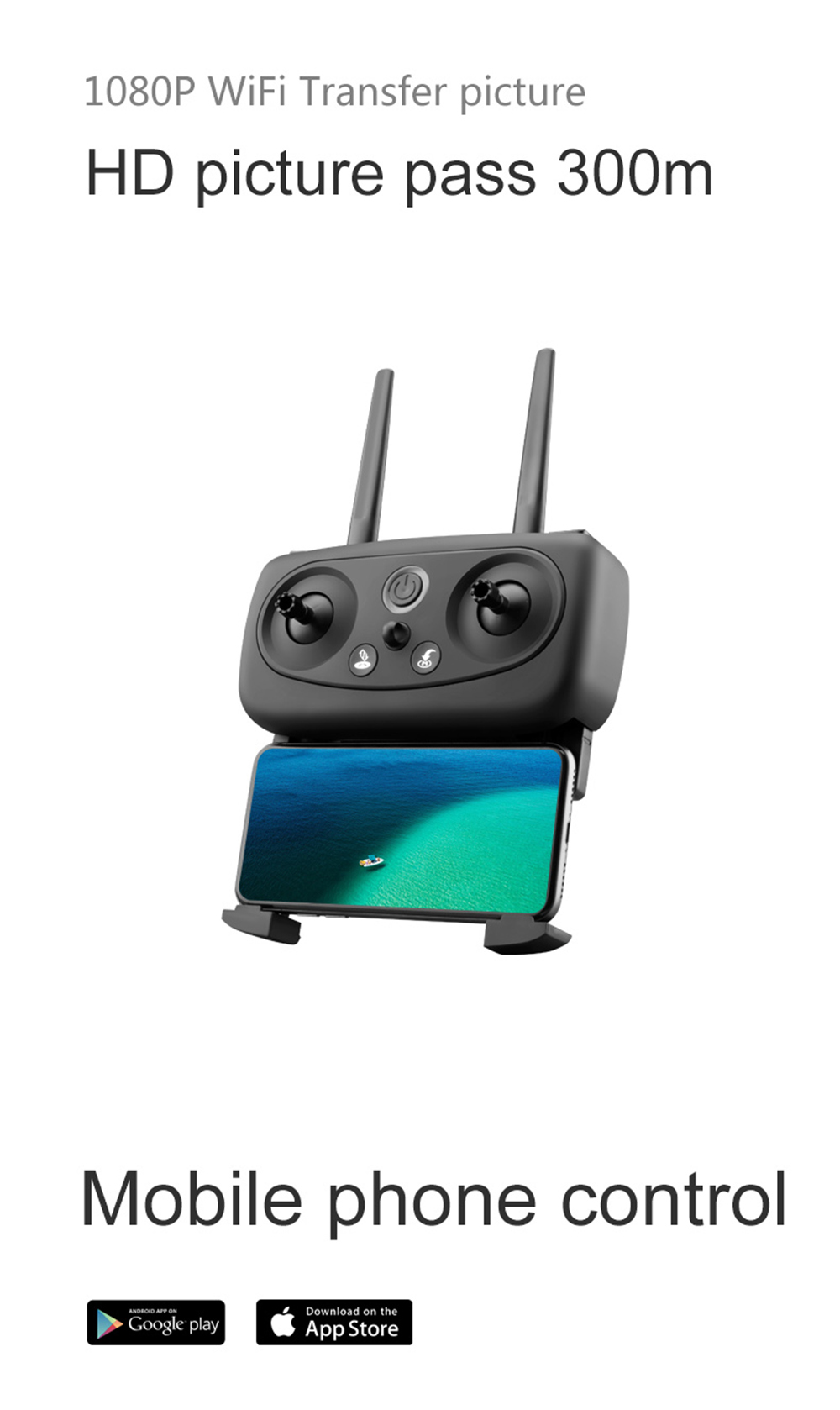 SMRC S21 1080P 5G WiFi FPV GPS Foldable RC Drone Follow Me Mode - RTF