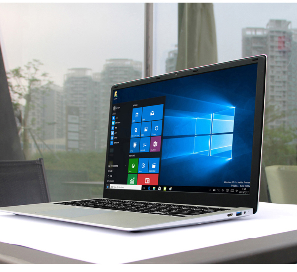 YEPO 737A6 Laptop Intel Apollo Lake J3455 Quad Core 15.6" IPS Screen 1920*1080 Windows 10 6GB RAM 168GB SSD - Silver