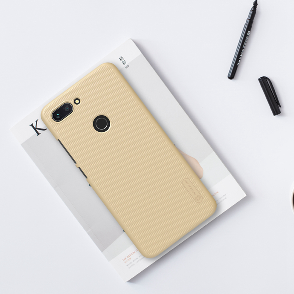 NILLKIN Matte Hard Phone Case for Xiaomi Mi 8 Lite Protective Back Cover - Black