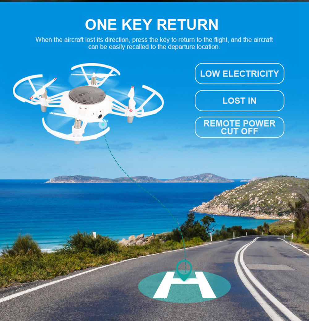 XY-021 WiFi FPV RC Drone with HD Camera Automatic Obstacle Avoidance Altitude Hold Mode RTF - Gold