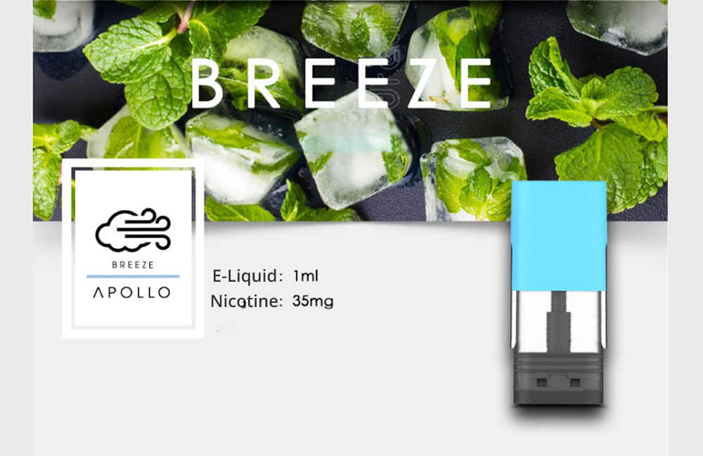 APOLLO BREZ E-Cigarette Kit Replaceable Cartomizer 320mAh Battery 1ml Tank - Black