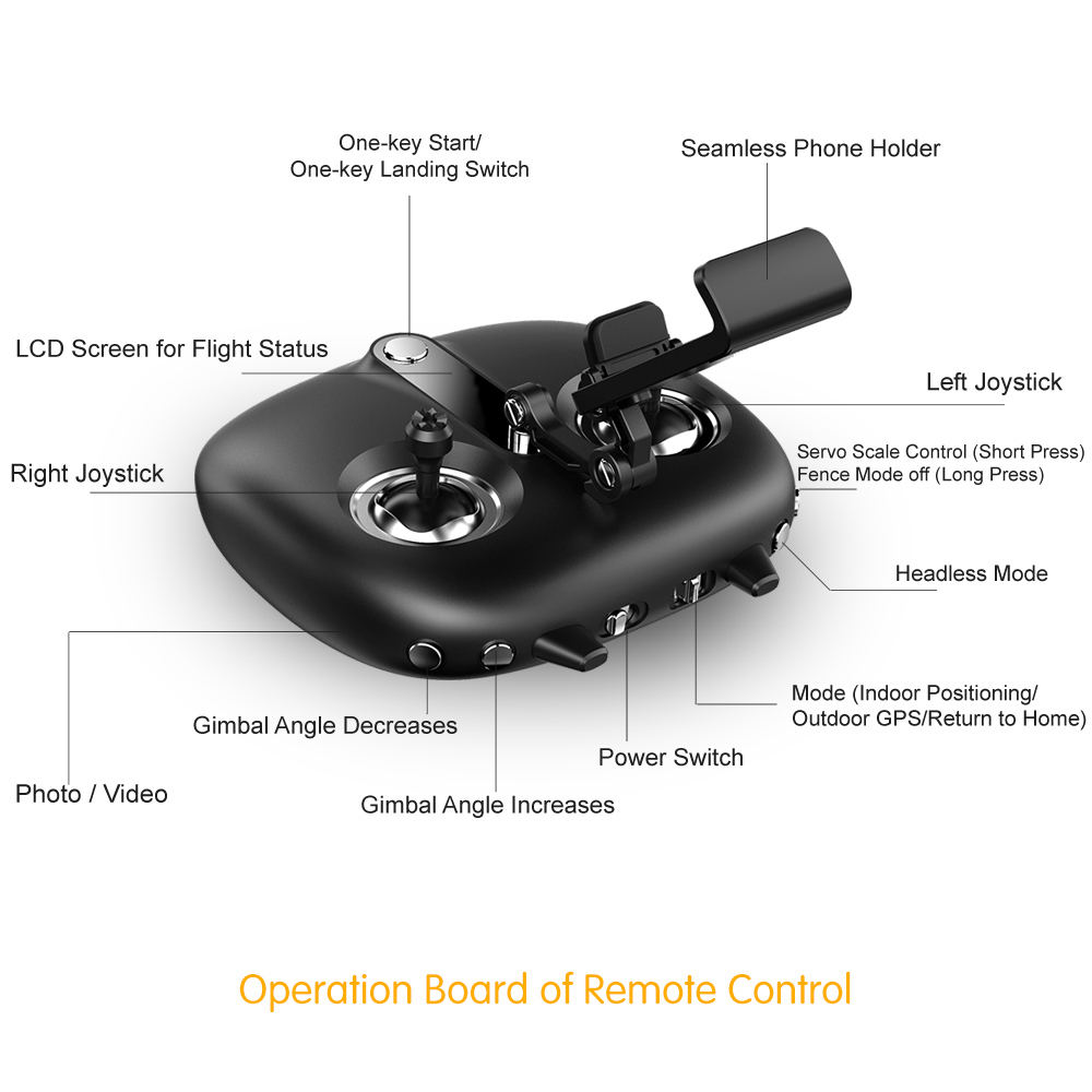 SMRC ICAT2 1080P 5G Wifi FPV GPS Brushless RC Drone Follow Me Mode - RTF