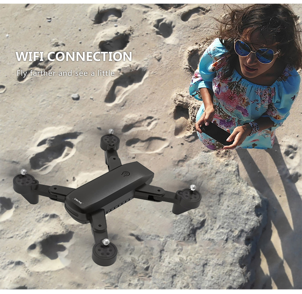 SG700-D 1080P WiFi FPV Foldable RC Drone Optical Flow Positioning RTF - Black