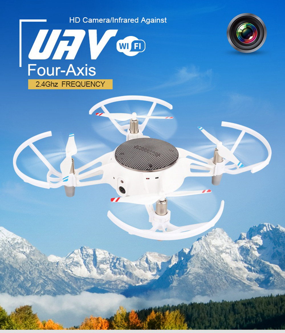 XY-021 WiFi FPV RC Drone with HD Camera Automatic Obstacle Avoidance Altitude Hold Mode RTF - Silver