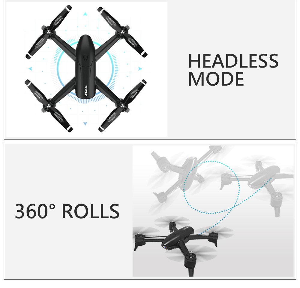 SG106 1080P WiFi FPV RC Drone Optical Flow Positioning RTF - Black