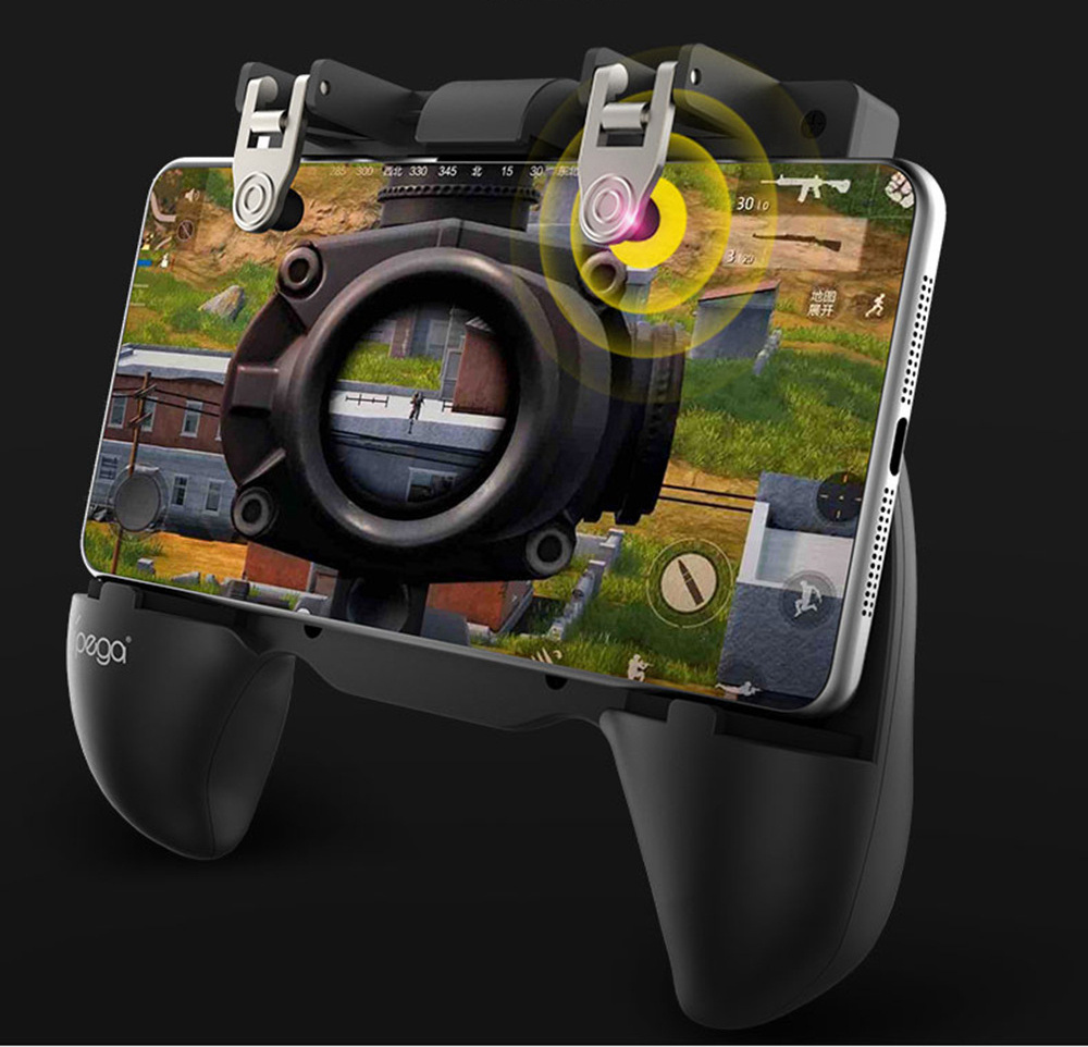 Ipega PG-9117 Game Grip Telescopic Auxiliary Button Gamepad for PUBG Rules of Survival - Black