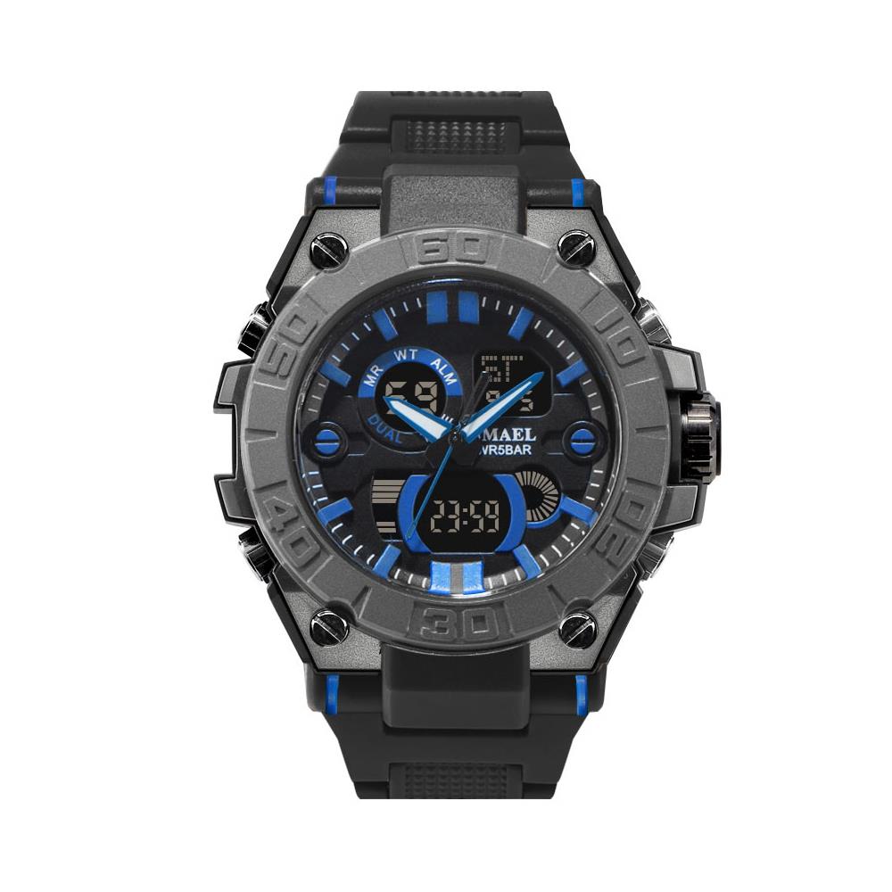 SMAEL SL8003 Montre de poignet sport numérique à quartz pour hommes