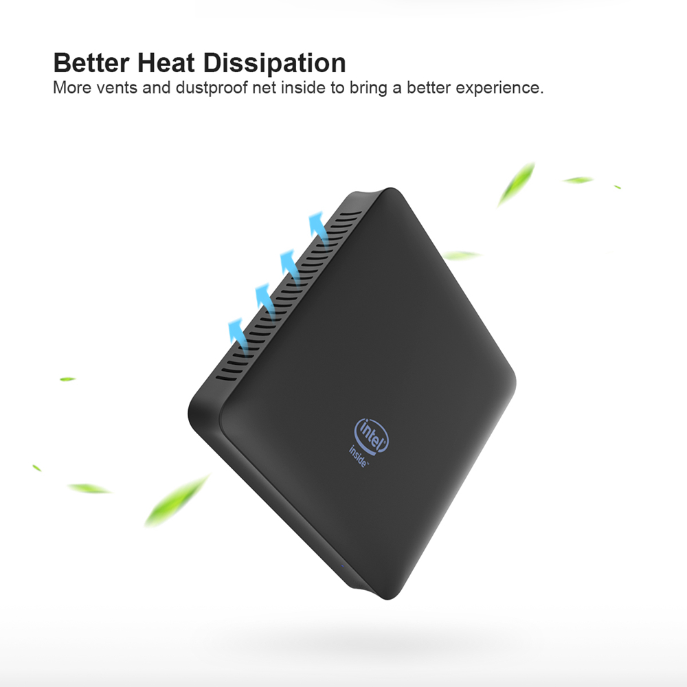 T7 II Intel Atom X5-Z8350 Windows 10 2GB/32GB Mini PC Bluetooth WiFi Gigabit LAN USB3.0 HDMI