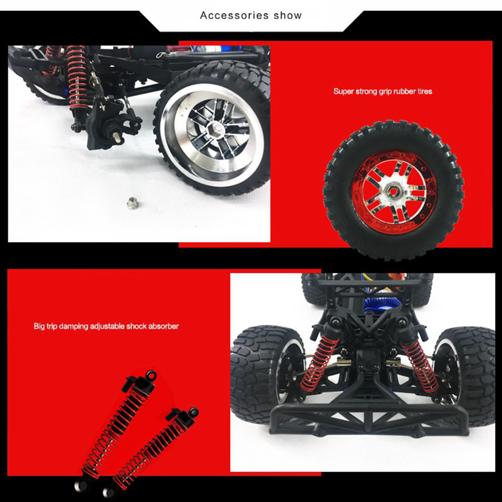 HG HG-103 2.4G 1:10 4WD Full-scale High-speed Racing Climbing RC Car RTR