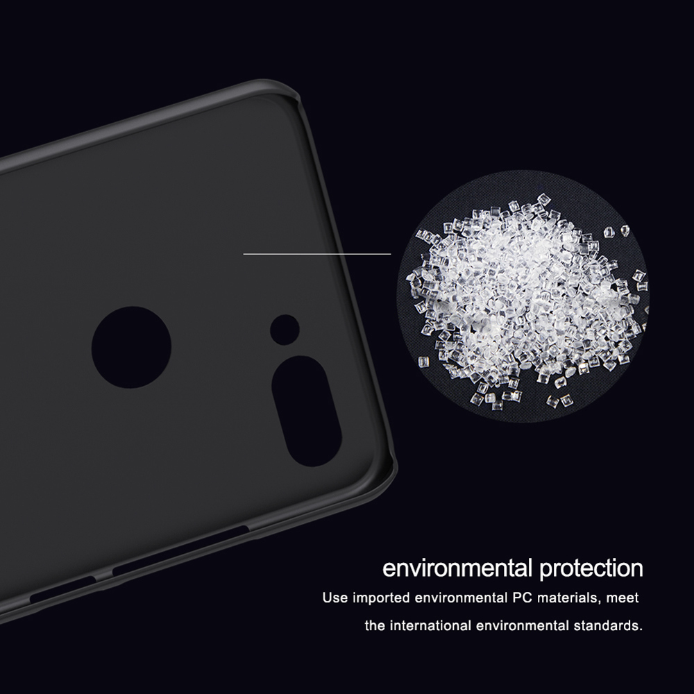 NILLKIN Matte Hard Phone Case for Xiaomi Mi 8 Lite Protective Back Cover - Black