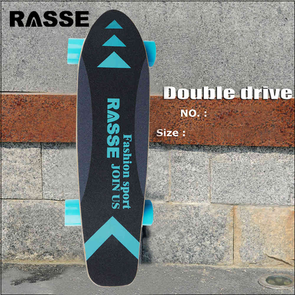 RASSE YB-ES01 Electric Skateboard Wireless Remote Control Single 250W Motor 15km/h EU Plug - Blue