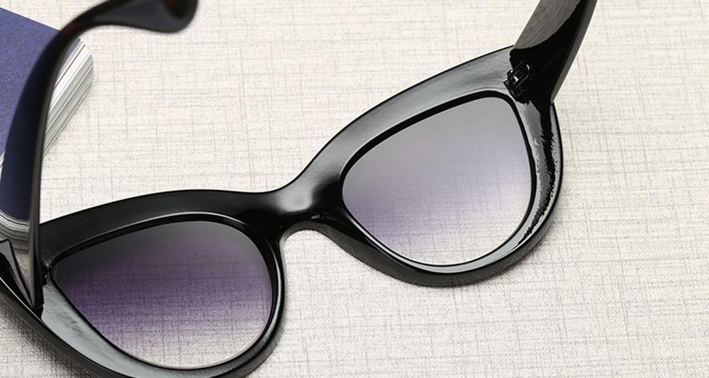 S17066 Unisex Tinted Color Sunglasses HD Lens Eyewear Eye Protector For Outdoor Cycling Hiking - Black + Gray