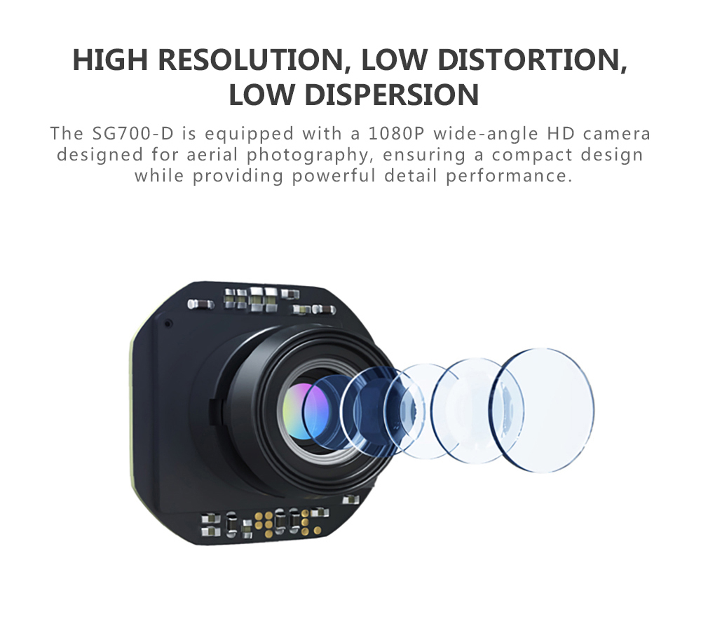 SG700-D 1080P WiFi FPV Foldable RC Drone Optical Flow Positioning RTF - Black