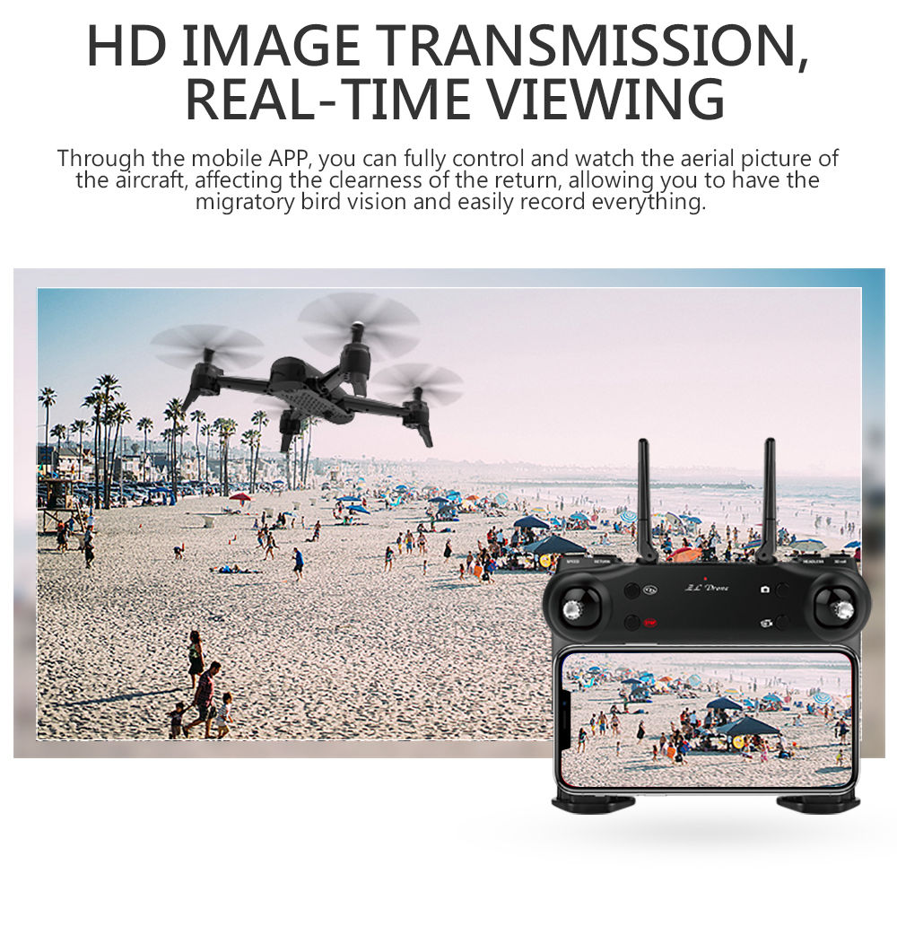 SG106 1080P WiFi FPV RC Drone Optical Flow Positioning RTF - Black