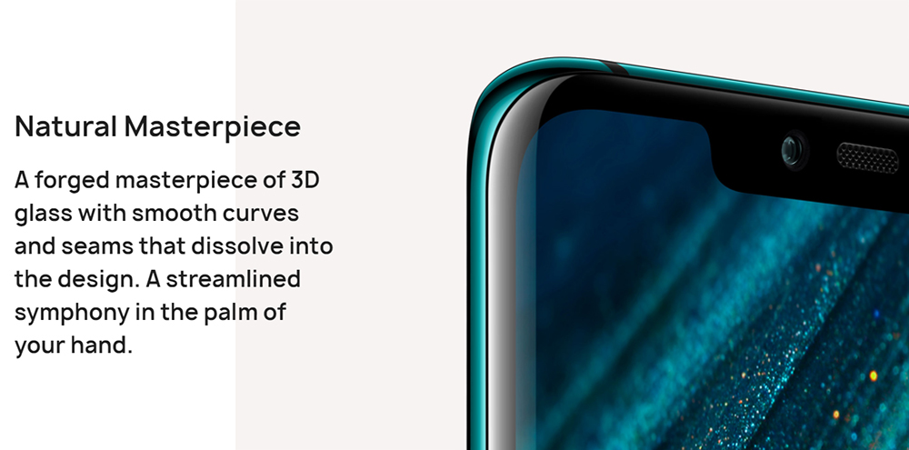 HUAWEI Mate 20 Pro 6.39 Inch 4G LTE Smartphone Kirin 980 6GB 128GB 40.0MP+20.0MP+8.0MP Triple Rear Cameras EMUI 9 Type-C NFC IR Remote Control - Sapphire Blue