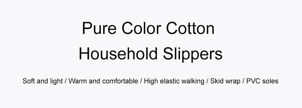 Xiaomi One Cloud Women Elegant Style Solid Color Home Cotton Slippers EU 37-38 - Green