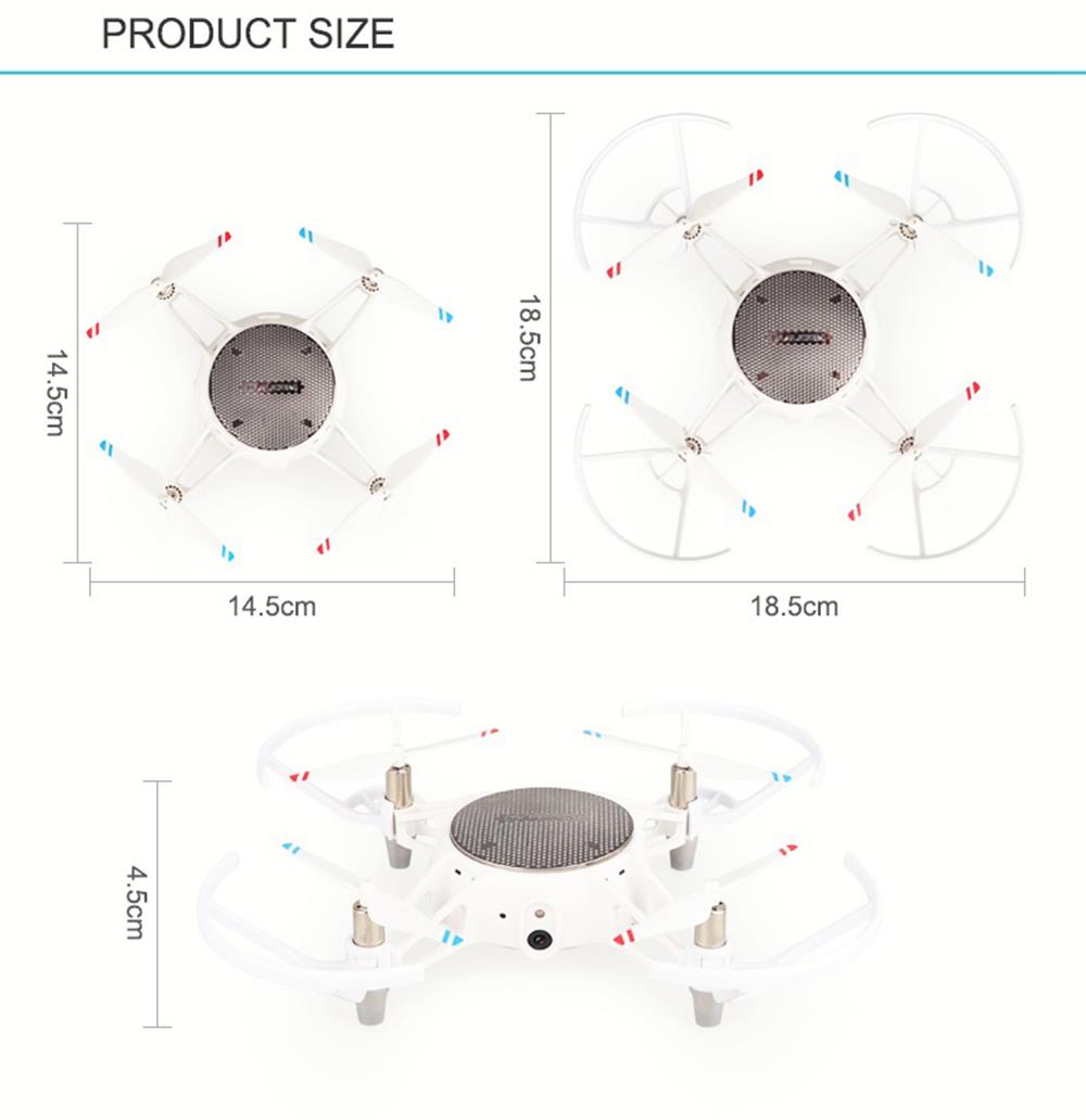 XY-021 720P HD WiFi FPV RC Drone Automatic Obstacle Avoidance Altitude Hold Mode RTF - Red