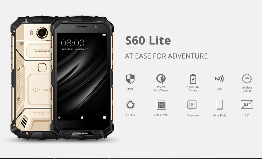 Doogee S Lite Inch Gb Gb Smartphone Silver