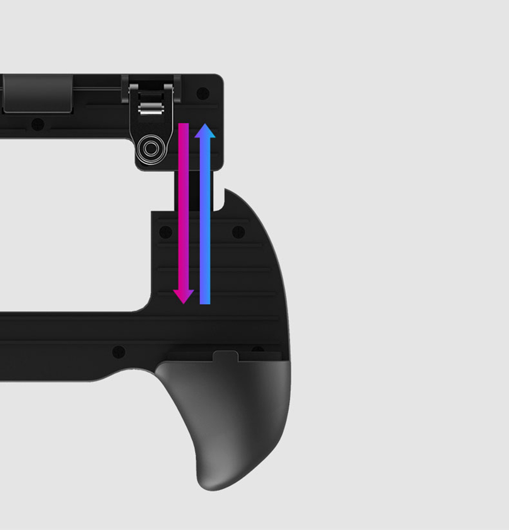 Ipega PG-9117 Game Grip Telescopic Auxiliary Button Gamepad for PUBG Rules of Survival - Black