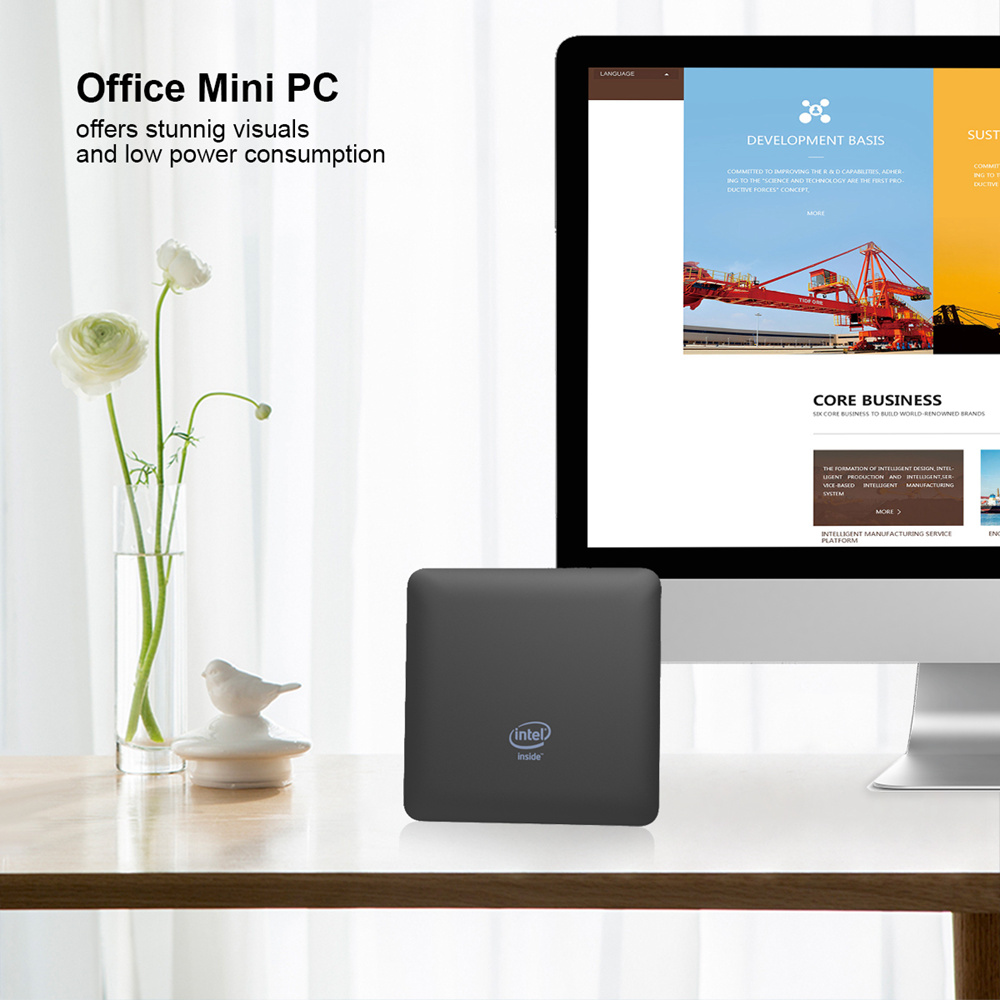 T7 II Intel Atom X5-Z8350 Windows 10 2GB/32GB Mini PC Bluetooth WiFi Gigabit LAN USB3.0 HDMI