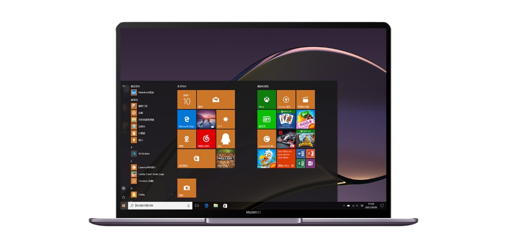 Huawei MateBook 13 Laptop Intel Core i5-8265U Quad Core 13" Fingerprint IPS 2K Screen 2160*1440 Windows 10 8GB RAM 256GB SSD - Silver