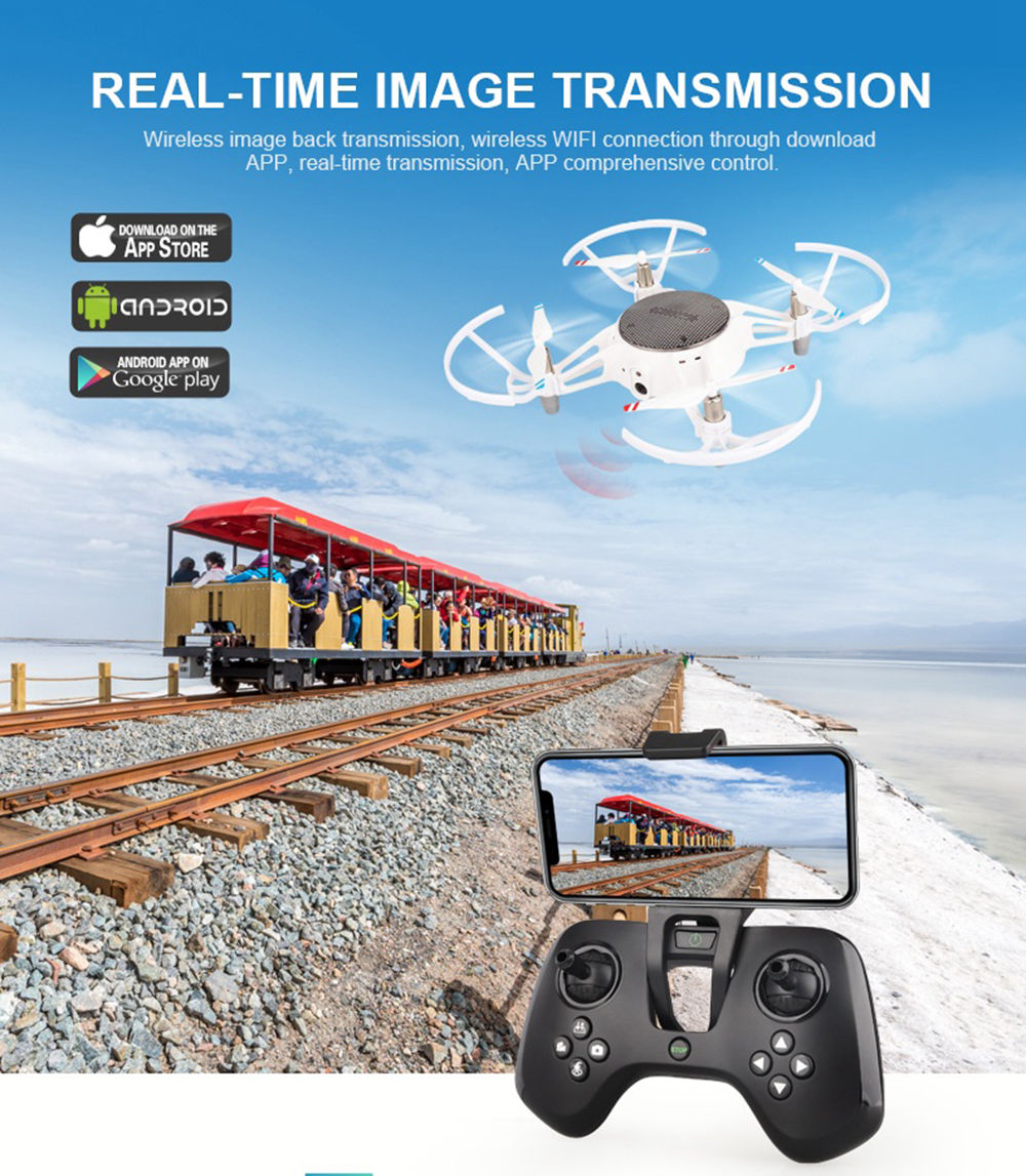 XY-021 WiFi FPV RC Drone with HD Camera Automatic Obstacle Avoidance Altitude Hold Mode RTF - Gold