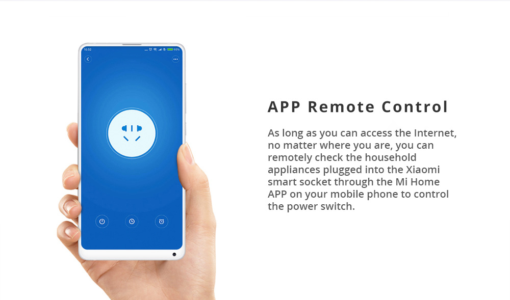 Original Xiaomi Mijia Smart WiFi Socket APP Remote Control Timing Switch for Lamp Speaker Humidifier Daily Use - White