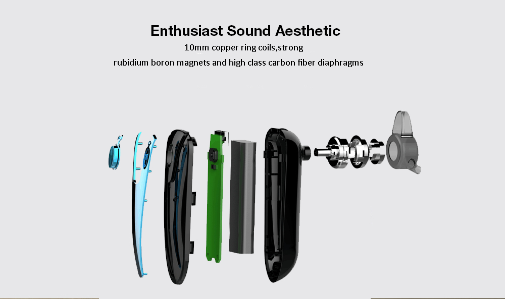 Binai A30 Wireless Bluetooth Earbuds Noise Reduction Support Android IOS - Blue