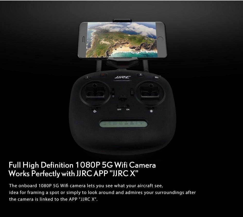 JJRC X8 CETUS 1080P FHD GPS 5G WIFI FPV Brushless RC Drone Follow Me Mode RTF - Two Battery