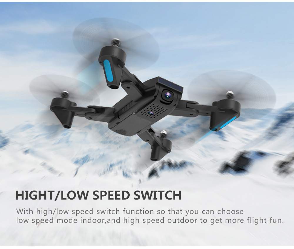 SG700-D 1080P WiFi FPV Foldable RC Drone Optical Flow Positioning RTF - Black