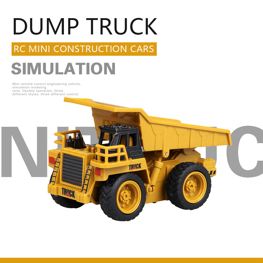 ShenQiWei 8028 1:64 4CH Mini Dump Truck RC Car Engineering Vehicles - RTR