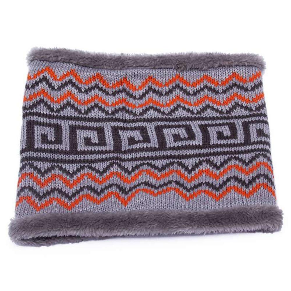 S03 Men Winter Casual Multicolor Wool Knitting Fleece Scarf Neck Warmer - Color 2