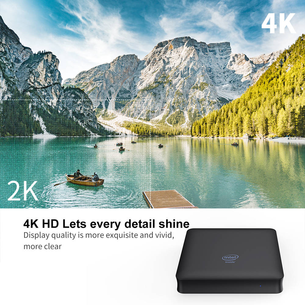 T7 II Intel Atom X5-Z8350 Windows 10 2GB/32GB Mini PC Bluetooth WiFi Gigabit LAN USB3.0 HDMI