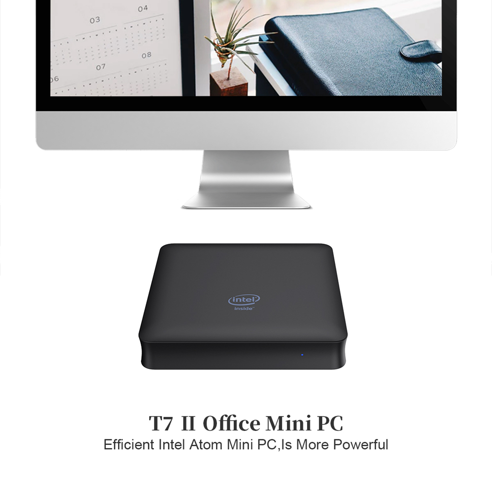 T7 II Intel Atom X5-Z8350 Windows 10 2GB/32GB Mini PC Bluetooth WiFi Gigabit LAN USB3.0 HDMI