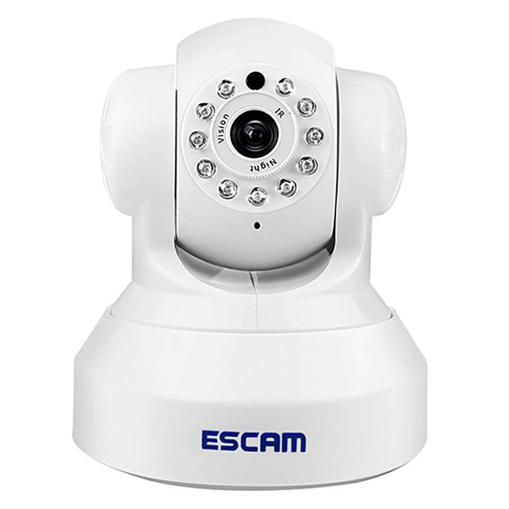 ESCAM QF001 WiFi 720P Smart Wireless Webcam Security Camera - White