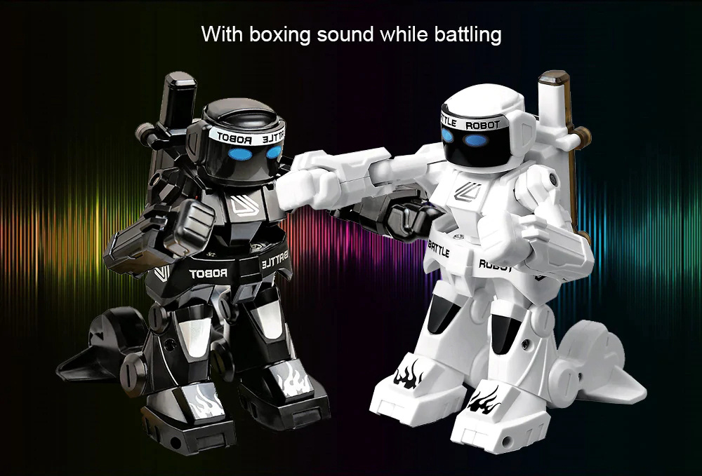 777-615 2.4G Body Sense Remote Control Battle RC Robot Kids Gift Toy - White