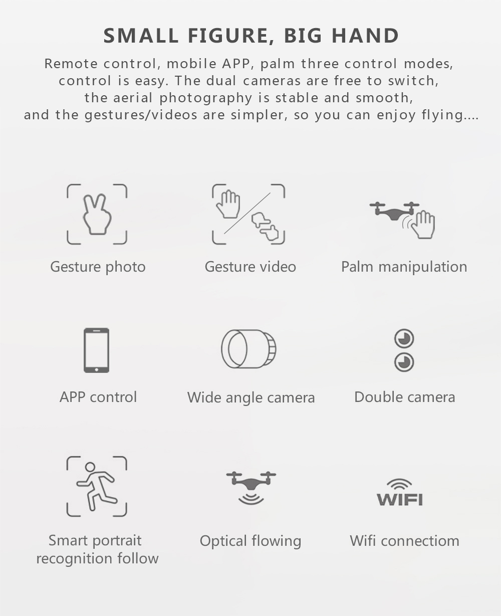 SG700-D 1080P WiFi FPV Foldable RC Drone Optical Flow Positioning RTF - Black