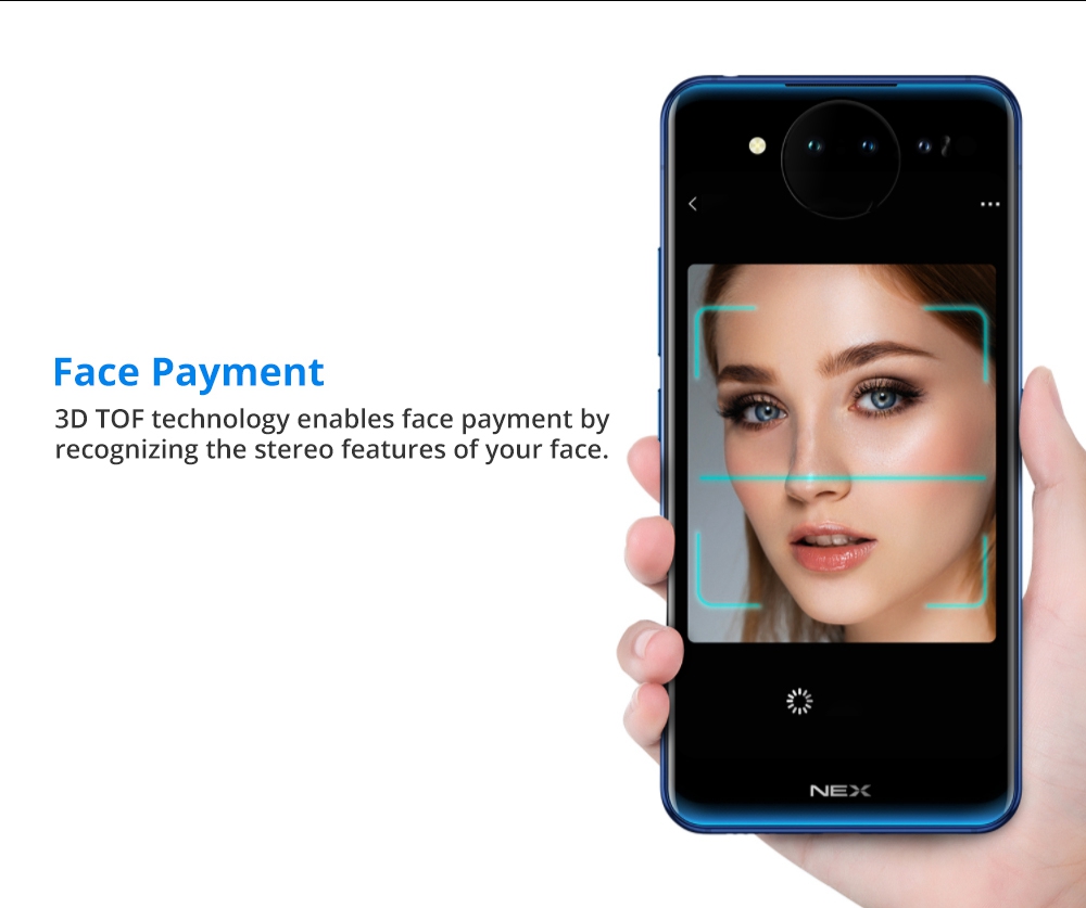 Vivo Nex Dual Display Edition 6.39 Inch 4G LTE Smartphone Snapdragon 845 10GB 128GB 12.0MP+2.0MP+TOF 3D Triple Rear Cameras Funtouch OS 4.5 Type-C In-Display Fingerprint - Purple