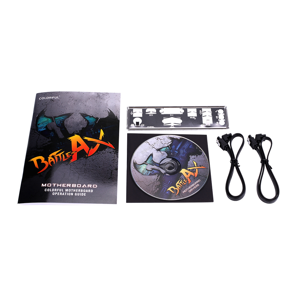 Colorful Battle Axe C.B360M-HD DELUXE V20 Gaming Motherboard Intel B360 LGA 1151 mATX DDR4 SATA3 M.2 USB3.1 - Black