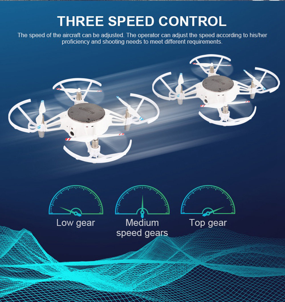 XY-021 WiFi FPV RC Drone with HD Camera Automatic Obstacle Avoidance Altitude Hold Mode RTF - Gold