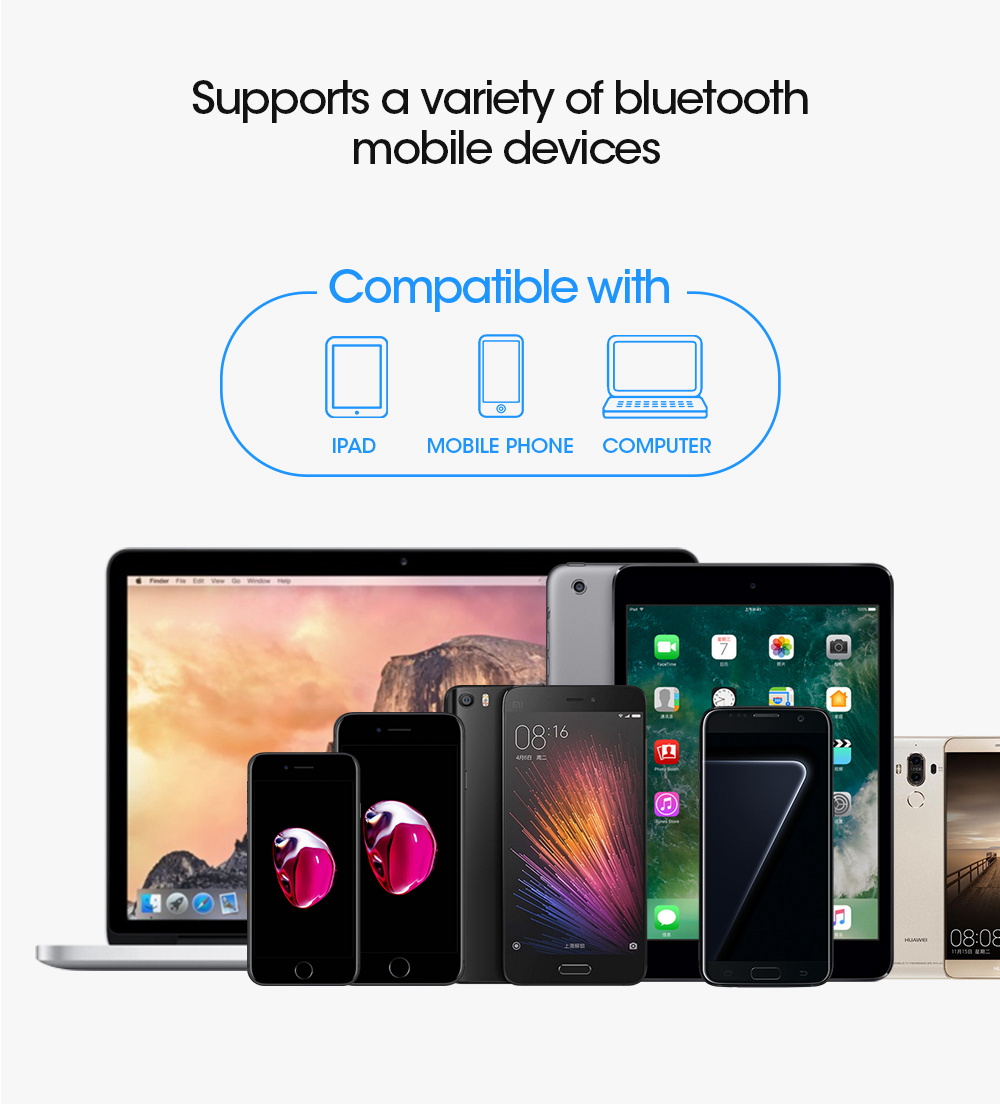 Binai A30 Wireless Bluetooth Earbuds Noise Reduction Support Android IOS - Black