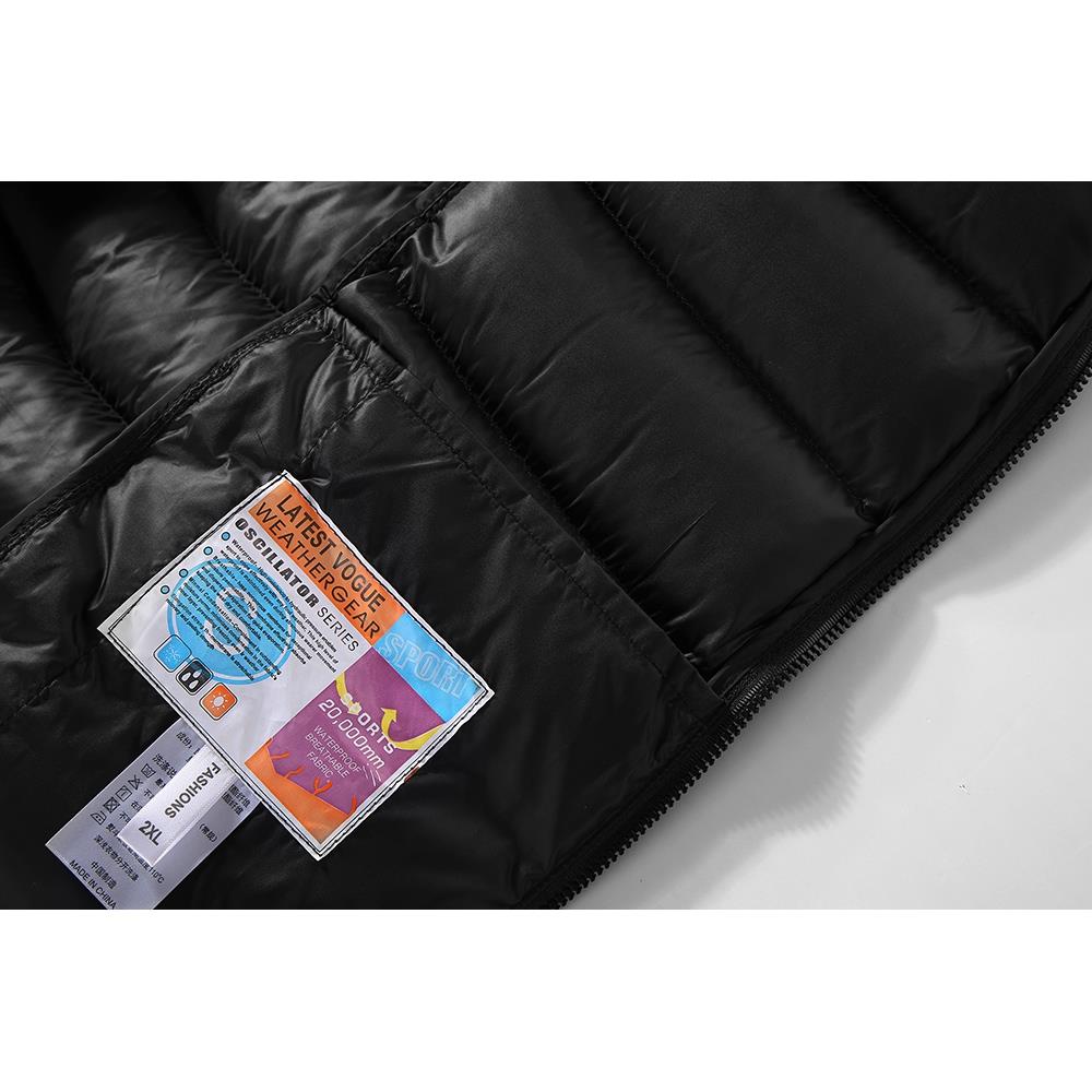 Men Winter Thick Solid Color Cotton Waistcoat Sleeveless Duck Down Jacket Size L - Army Green