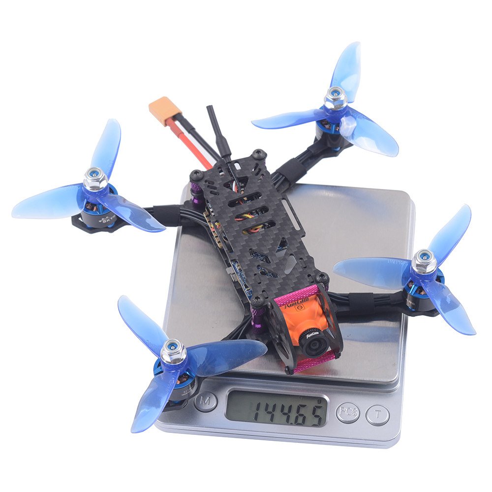 SKYSTARS Baby Turtle 145mm FPV Racing Drone F4 8K FC OSD 200mW VTX RunCam Split Mini2 DVR Camera Frsky XM+ Receiver - BNF